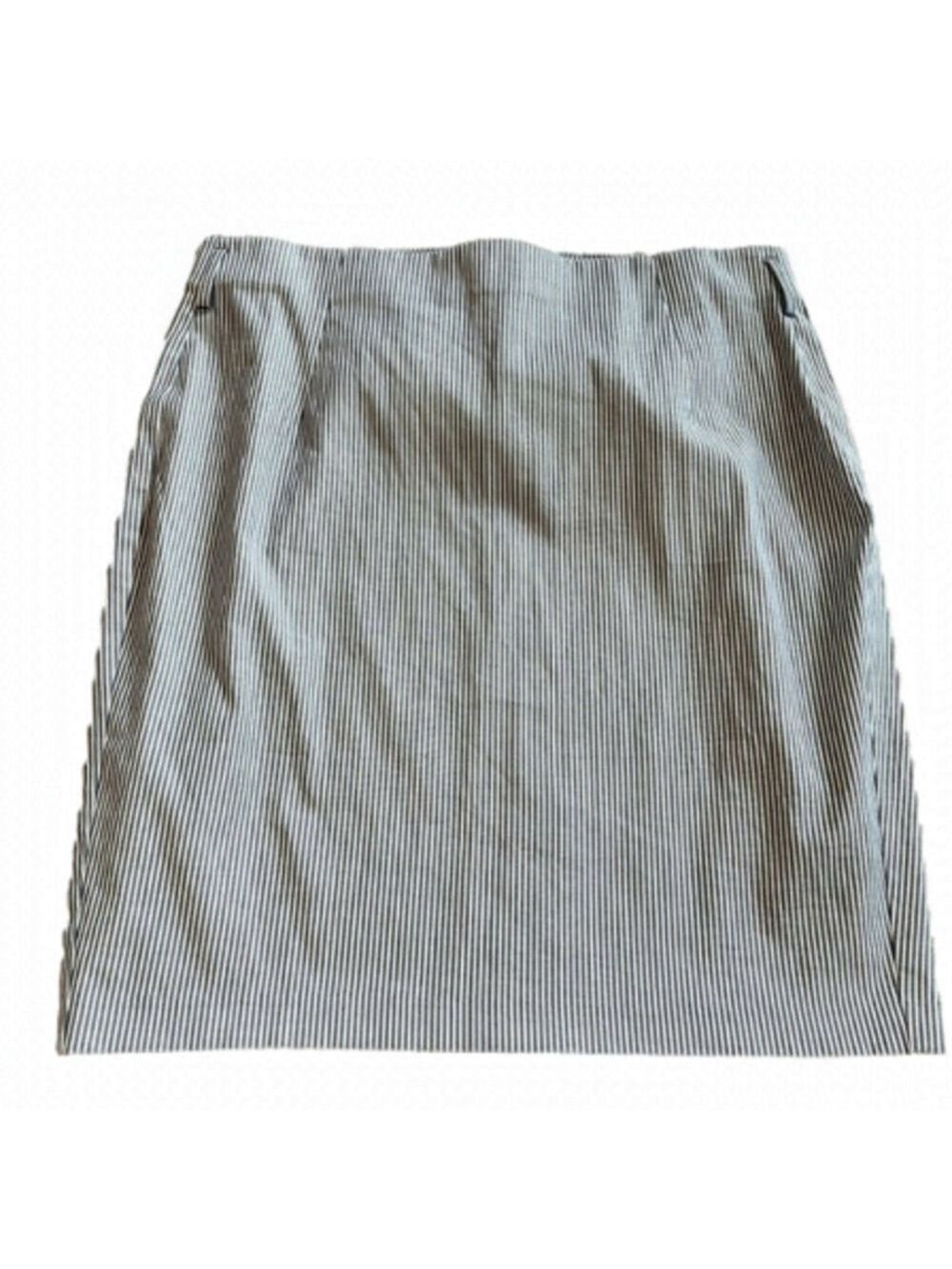 LANE BRYANT Plus Size Cotton Pencil Skirt, Railroad Stripe, Size 22